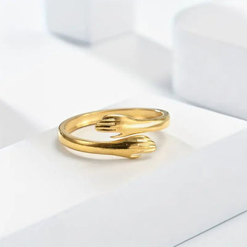 Andrea | Silver & Gold Embrace Ring